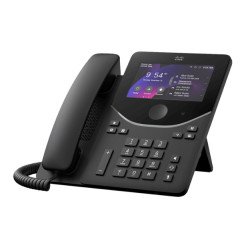 Cisco DESK PHONE 9871 CARBON téléphone fixe Noir, Charbon LCD Wifi