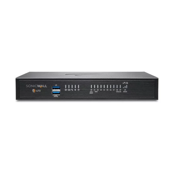 SonicWall TZ670 pare-feux (matériel) Bureau 5 Gbit/s SonicWall TZ670 pare-feux (matériel) Bureau 5 Gbit/s