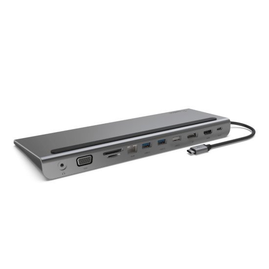 Belkin INC004BTSGY station d'accueil Avec fil USB 3.2 Gen 1 (3.1 Gen 1) Type-C Noir, Gris