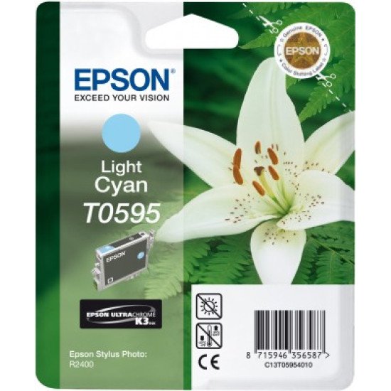 Epson T0595 Cartouche encre Light cyan Epson T0595 Cartouche encre Light cyan