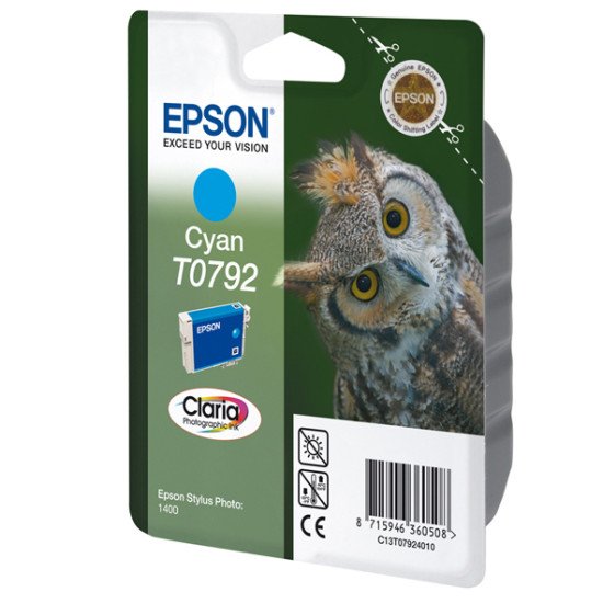 Epson T0792 Cartouche encre Cyan Epson T0792 Cartouche encre Cyan