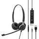 EPOS | SENNHEISER IMPACT SC 665 USB Casque Arceau Connecteur de 3,5 mm USB Type-A Noir, Argent