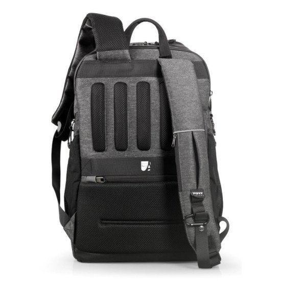 Port Designs 170401 sacoche d'ordinateurs portables 40,6 cm (16") Sac à dos Noir, Gris