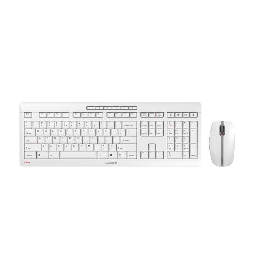 CHERRY Stream Desktop clavier Souris incluse Bureau RF sans fil QWERTY Anglais américain Gris