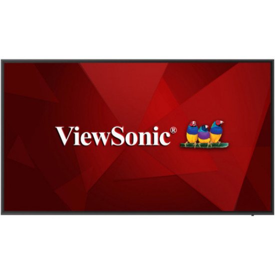 Viewsonic CDE6520 écran dynamique 65" IPS 4K Ultra HD Noir Intégré dans le processeur Android 8.0