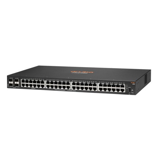 HPE Aruba 6100 48G 4SFP+ Géré L3 Gigabit Ethernet (10/100/1000) 1U Noir