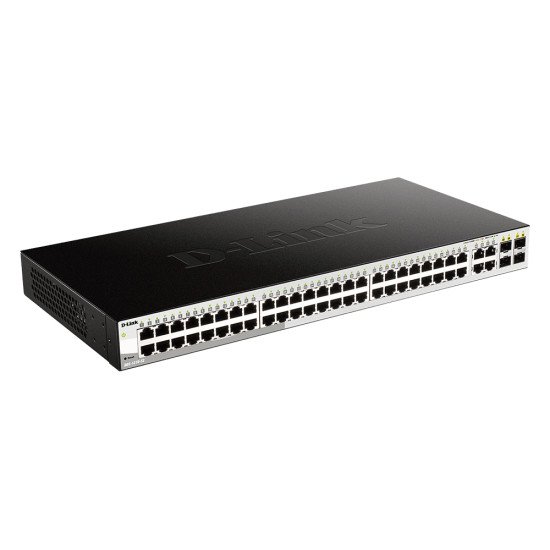 D-Link DGS-1210-52 Géré L2 Gigabit Ethernet (10/100/1000) 1U Noir D-Link DGS-1210-52 Géré L2 Gigabit Ethernet (10/100/1000) 1U Noir