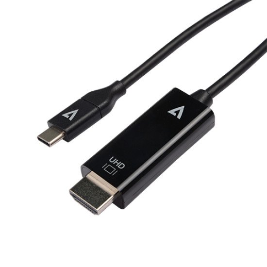 V7 V7UCHDMI-1M câble vidéo et adaptateur USB Type-C 3.2 Gen 1 HDMI Noir