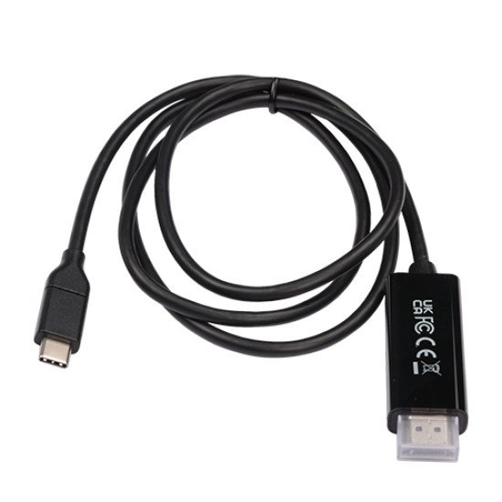 V7 V7UCHDMI-1M câble vidéo et adaptateur USB Type-C 3.2 Gen 1 HDMI Noir