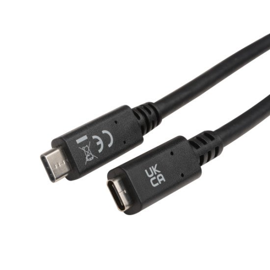 V7 V7UC3EXT-2M câble USB USB 3.2 Gen 1 (3.1 Gen 1) USB C Noir