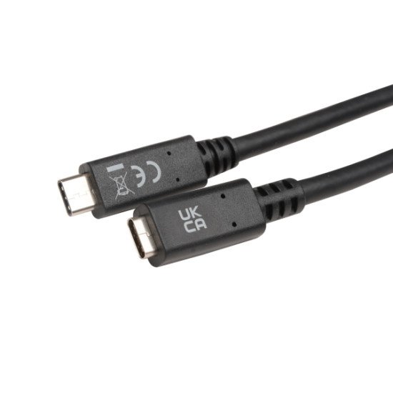 V7 V7UC3EXT-2M câble USB USB 3.2 Gen 1 (3.1 Gen 1) USB C Noir