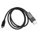 V7 V7UCDP-2M changeur de genre de câble USB Type-C 3.2 Gen 1 DisplayPort Noir