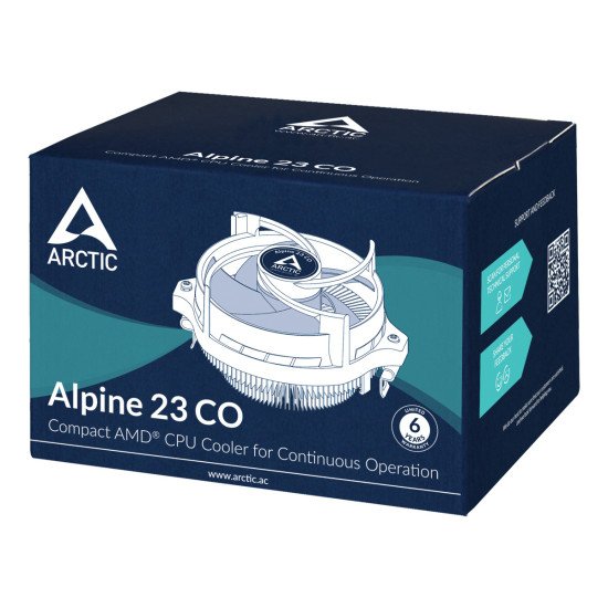 ARCTIC Alpine 23 CO Processeur Kit de refroidissement 9 cm Aluminium, Noir 1 pièce(s)