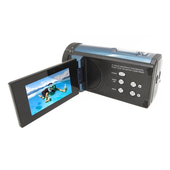 Aquapix WDV5630 Caméscope portatif 13 MP CMOS 4K Ultra HD Bleu, Gris Aquapix WDV5630 Caméscope portatif 13 MP CMOS 4K Ultra HD Bleu, Gris