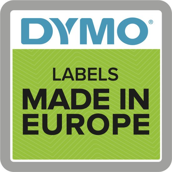 DYMO D1 - Standard Étiquettes - Noir sur rouge - 19mm x 7m
