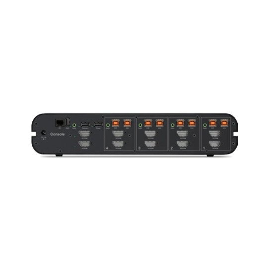 Belkin F1DN204KVM-UN-4 commutateur écran, clavier et souris Grille de montage Noir