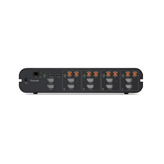 Belkin F1DN204KVM-UN-4 commutateur écran, clavier et souris Grille de montage Noir Belkin F1DN204KVM-UN-4 commutateur écran, clavier et souris Grille de montage Noir