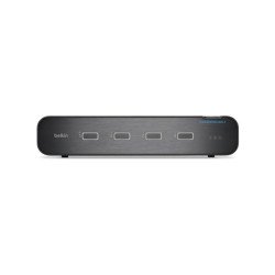 Belkin F1DN204KVM-UNN4 commutateur écran, clavier et souris Grille de montage Noir