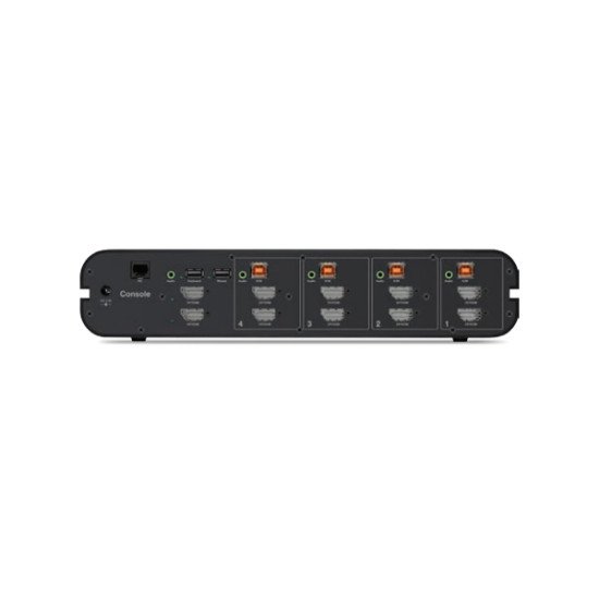 Belkin F1DN204KVM-UNN4 commutateur écran, clavier et souris Grille de montage Noir