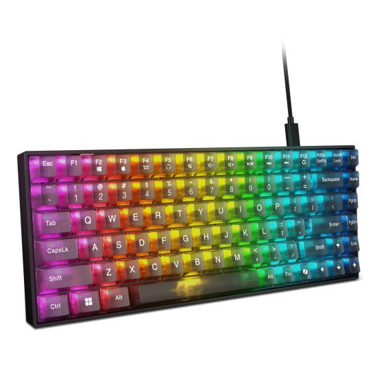 Lenovo Legion K510 Mini Pro clavier Gaming USB Anglais américain Noir, Transparent