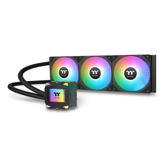 Thermaltake LA360 ARGB Carte-mère Kit de refroidissement du liquide 12 cm Noir 1 pièce(s) Thermaltake LA360 ARGB Carte-mère Kit de refroidissement du liquide 12 cm Noir 1 pièce(s)