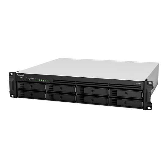 Synology RackStation RS1221RP+ serveur de stockage NAS Rack (2 U) Ethernet/LAN Noir V1500B