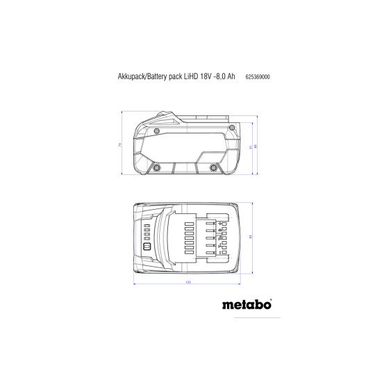 Metabo 625549000 chargeur de batterie Universel Secteur
