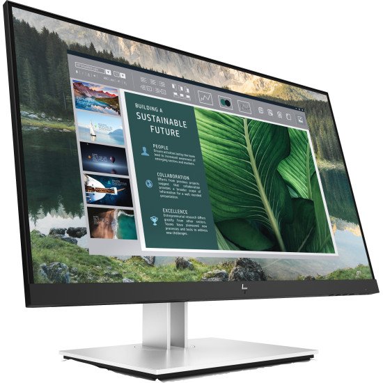 HP E24u G4 écran PC 24" 1920 x 1080 pixels Full HD LCD Noir, Argent