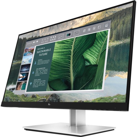 HP E24u G4 écran PC 24" 1920 x 1080 pixels Full HD LCD Noir, Argent