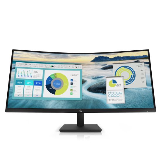 HP P34hc G4 86,4 cm (34") 3440 x 1440 pixels Quad HD LED Noir