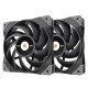 Thermaltake TOUGHFAN 12 Boitier PC Ventilateur 12 cm Noir 2 pièce(s)