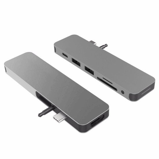 Sanho HyperDrive SOLO 7-in-1 Avec fil USB 3.2 Gen 1 (3.1 Gen 1) Type-C Gris