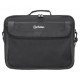 Manhattan Sacoche PC portable Cambridge 15,6", clamshell, noire, ÉCONOMIQUE, poche accessoires, compartiment documents, bandoulière amovible, équiv. Targus TAR300, garantie 3 ans