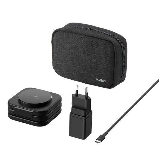 Belkin BoostCharge Pro Écouteurs, Smartphone, Smartwatch Noir Secteur, USB Recharge sans fil Charge rapide Intérieure Belkin BoostCharge Pro Écouteurs, Smartphone, Smartwatch Noir Secteur, USB Recharge sans fil Charge rapide Intérieure