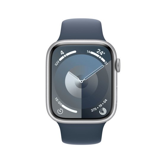 Apple Watch Series 9 45 mm Numérique 396 x 484 pixels Écran tactile 4G Argent Wifi GPS (satellite)