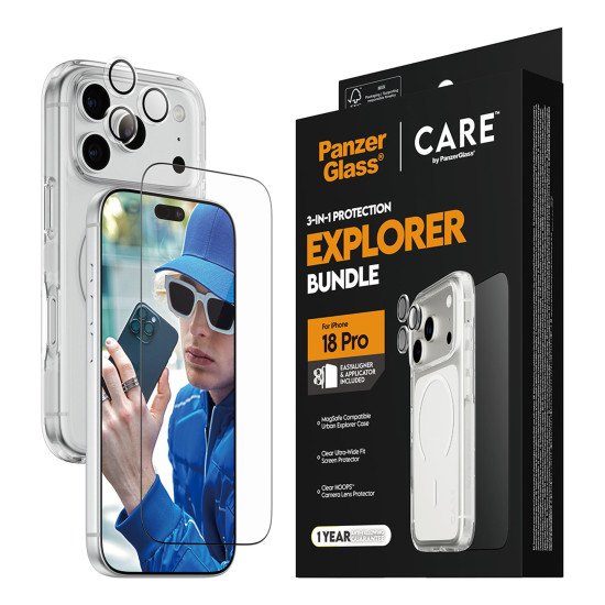 PanzerGlass CR74530 écran et protection arrière de téléphones portables Protecteur de dos/écran Apple 3 pièce(s)