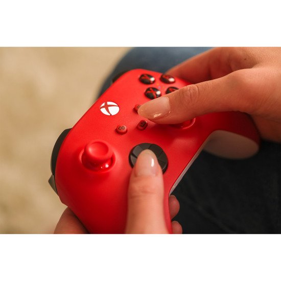 Microsoft Pulse Red Rouge Bluetooth/USB Manette de jeu Analogique/Numérique Xbox, Xbox One, Xbox Series S, Xbox Series X