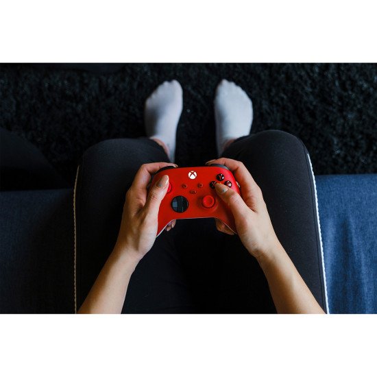 Microsoft Pulse Red Rouge Bluetooth/USB Manette de jeu Analogique/Numérique Xbox, Xbox One, Xbox Series S, Xbox Series X