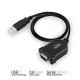 Eminent EM1016 câble Série Noir 0,6 m USB A RS-232