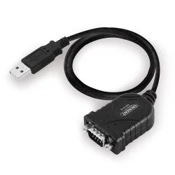 Câble Série RS232 Null Modem de 3m - Cordon DB9 Mâle Femelle - Câble Série  Croisé avec Blindage Al-Mylar - Port série COM, Compatible avec les