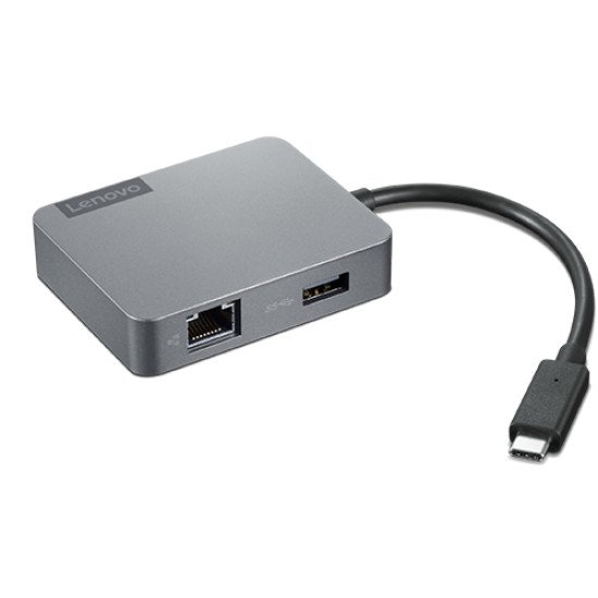 Lenovo 4X91A30366 hub & concentrateur USB 2.0 Type-C Gris