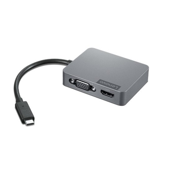 Lenovo 4X91A30366 hub & concentrateur USB 2.0 Type-C Gris