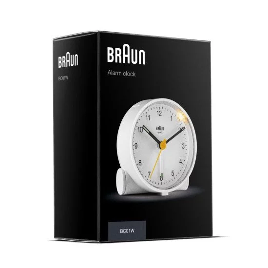 Braun BC01W Réveil à quartz Blanc Braun BC01W Réveil à quartz Blanc