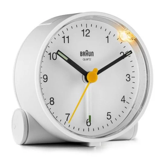 Braun BC01W Réveil à quartz Blanc Braun BC01W Réveil à quartz Blanc