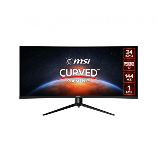 MSI MAG342CQRDE écran PC 86,4 cm (34") 3440 x 1440 pixels UltraWide Quad HD LCD Noir