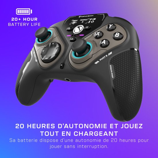 Turtle Beach Stealth Pivot – Manette intelligente sans fil - PC Windows, Xbox Series X|S, Xbox One, appareils Android – Modules pivotants, écran tableau de bord, sticks à effet Hall, boutons reprogrammables, Bluetooth Turtle Beach Stealth Pivot – Manette intelligente sans fil - PC Windows, Xbox Series X|S, Xbox One, appareils Android – Modules pivotants, écran tableau de bord, sticks à effet Hall, boutons reprogrammables, Bluetooth