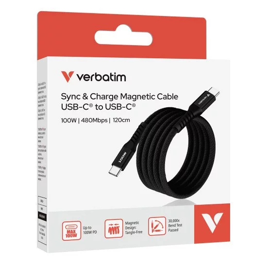 Verbatim 31863 câble USB USB 2.0 1,2 m USB C Noir Verbatim 31863 câble USB USB 2.0 1,2 m USB C Noir