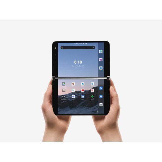 Microsoft Surface Duo 14,2 cm (5.6") Double SIM Android 10.0 4G USB Type-C 6 Go 256 Go 3577 mAh Blanc