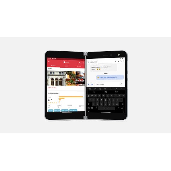 Microsoft Surface Duo 14,2 cm (5.6") Double SIM Android 10.0 4G USB Type-C 6 Go 256 Go 3577 mAh Blanc