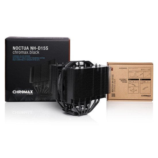 Noctua NH-D15S chromax.black Processeur Refroidisseur 14 cm Noir 1 pièce(s)